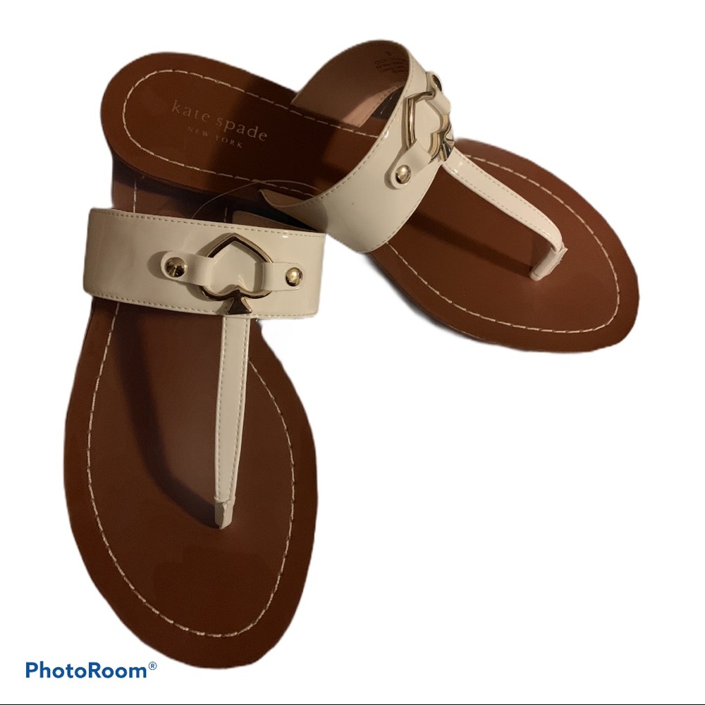 Kate Spade ♠️ cream and brown Sandals.